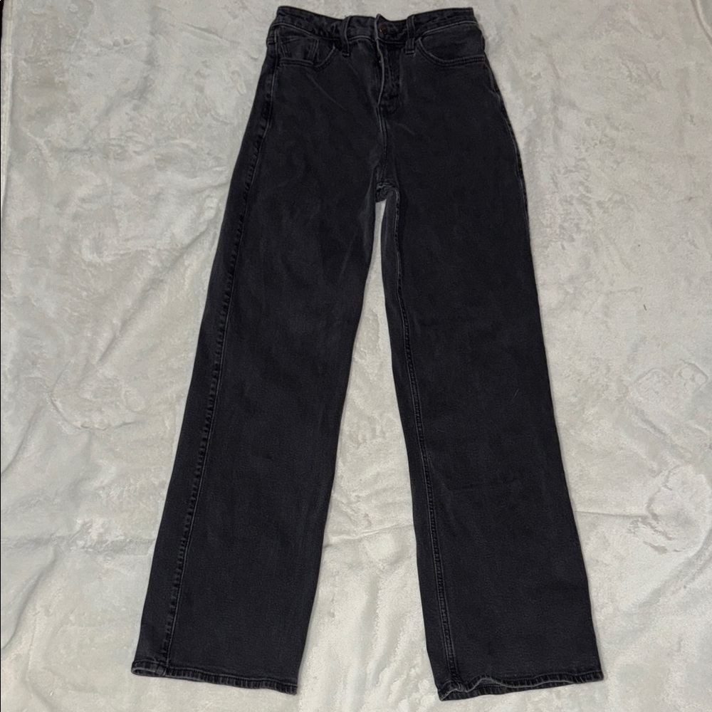Hollister high rise vintage baggy, charcoal black!!!